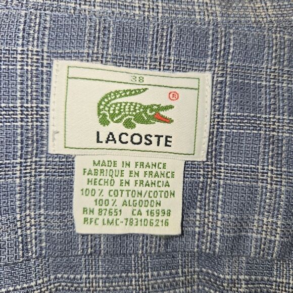Lacoste Men’s Button Down Shirt 38, Small - Picture 4 of 5